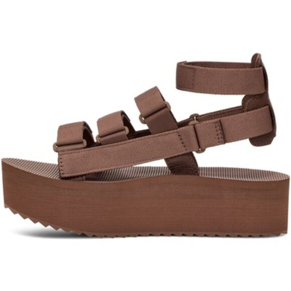 Teva - Womens Flatform Mevia Sandal, size 8 US womens, color brown. - Picture 1 of 6